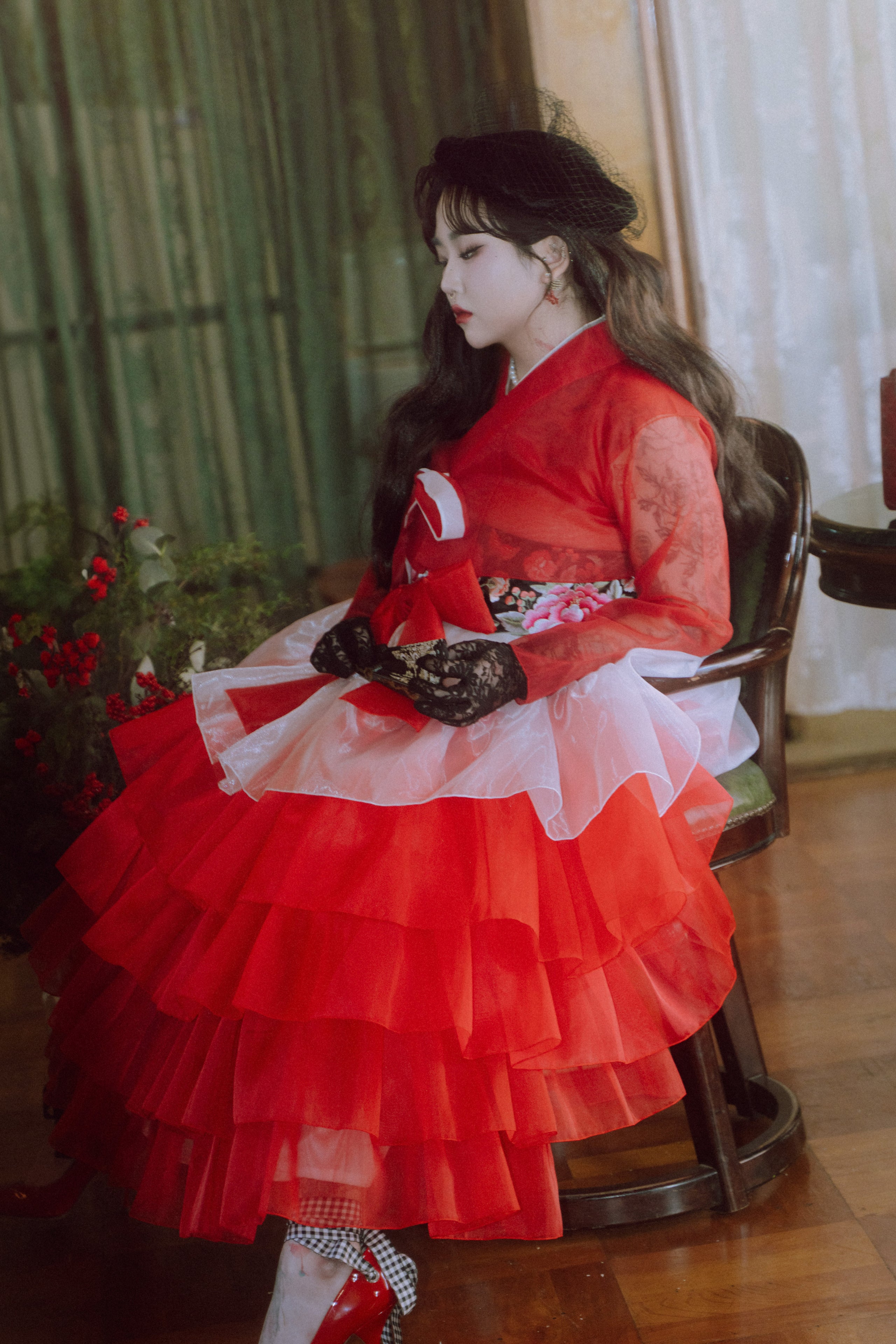 1-ready-to-ship-made-to-order-korean-vintage-red-see-through-jeogori